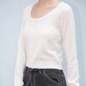 BRANDY MELVILLE White Zelly Sweater